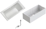 OTTOFOND Badewannen-Set &raquo;Duo&laquo;, BxHxL: 90 x 45 x 190 cm, K&ouml;rperform - weiss