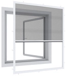 WINDHAGER Insektenschutz, IS Expert, Plisseefenster, 100 x 120 cm - weiss