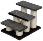 PawHut Tiertreppe, 45 cm, grau