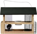 DOBAR Multifunktions-Vogelfutterhaus 7-in-1 - gruen