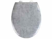 WENKO WC-Sitz »Concrete«, Duroplast, oval, mit Softclose-Funktion - bunt