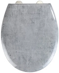 WENKO WC-Sitz &raquo;Concrete&laquo;, Duroplast, oval, mit Softclose-Funktion - bunt
