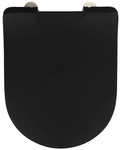 WENKO WC-Sitz &raquo;Sedilo&laquo;, Duroplast, oval, mit Softclose-Funktion - schwarz