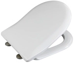 WENKO WC-Sitz &raquo;Exclusive&laquo;, Breite: 370 mm, D-Form, Duroplast - weiss