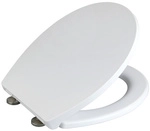 WENKO WC-Sitz &raquo;Ostuni&laquo;, Breite: 370 mm, oval, Thermoplast - weiss