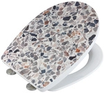 WENKO WC-Sitz &raquo;Terrazzo&laquo;, Thermoplast, oval - bunt