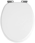 WENKO WC-Sitz &raquo;Urbino&laquo;, MDF, oval, mit Softclose-Funktion - weiss