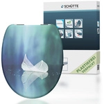 SCH&Uuml;TTE WC-Sitz &raquo;Fallen Leaf&laquo;, Duroplast, oval, mit Softclose-Funktion - blau