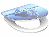 SCHÜTTE WC-Sitz »ICEBERG «, Duroplast, oval, mit Softclose-Funktion - blau