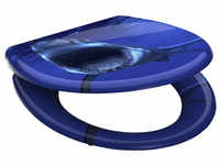 SCHÜTTE WC-Sitz »Shark«, Duroplast, oval, mit Softclose-Funktion - blau