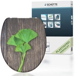 SCH&Uuml;TTE WC-Sitz &raquo;Ginko & Wood&laquo;, Duroplast, oval, mit Softclose-Funktion - bunt