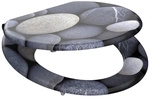 SCH&Uuml;TTE WC-Sitz &raquo;Grey Stones&laquo;, MDF, oval - grau