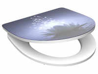 SCHÜTTE WC-Sitz »Water Lilly«, Duroplast, oval, mit Softclose-Funktion - blau