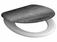 SCHÜTTE WC-Sitz »Industrial Grey«, Duroplast, oval, mit Softclose-Funktion - grau