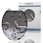 SCH&Uuml;TTE WC-Sitz &raquo;Grey Steel&laquo;, MDF, oval - grau