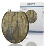 SCH&Uuml;TTE WC-Sitz &raquo;SOLID WOOD&laquo;, MDF, oval - braun