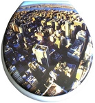 ADOB WC-Sitz &raquo;Down Town&laquo;, mit Absenkautomatik - bunt