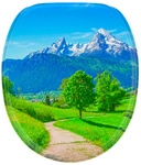 Sanilo WC-Sitz, BxL: 37,7 x 47 cm, Alpen - blau