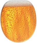 Sanilo WC-Sitz &raquo;Bier&laquo;, LxBxH: 48 x 37,7 x 5,5 cm, Holz - orange