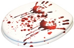 Sanilo WC-Sitz, Breite: 37,7 cm, Holz, Blood Hands - weiss