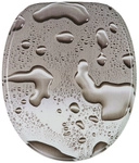 Sanilo WC-Sitz, BxL: 37,7 x 47 cm, Dewdrop - grau