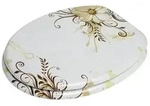 Sanilo WC-Sitz &raquo;Flower&laquo;, LxBxH: 48 x 37,7 x 5,5 cm, Holz - braun