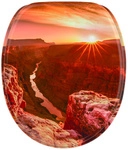 Sanilo WC-Sitz, BxL: 37,7 x 47 cm, Grand Canyon - braun