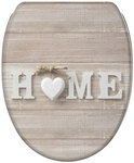Sanilo WC-Sitz &raquo;Home&laquo;, LxBxH: 48 x 37,7 x 5,5 cm, Holz - braun