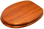 Sanilo WC-Sitz, BxL: 37,7 x 47 cm, Mahagoni - braun