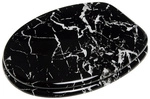 Sanilo WC-Sitz, BxL: 37,7 x 47 cm, Marmor Schwarz
