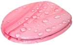 Sanilo WC-Sitz &raquo;Pink Flower&laquo;, LxBxH: 48 x 37,7 x 5,5 cm, Holz - rosa