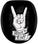 Sanilo WC-Sitz, BxL: 37,7 x 47 cm, Rock 'N' Roll - schwarz