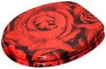 Sanilo WC-Sitz &raquo;Rosen&laquo;, LxBxH: 48 x 37,7 x 5,5 cm, Holz - rot