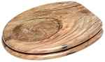Sanilo WC-Sitz, BxL: 37,7 x 47 cm, Rustikal - beige