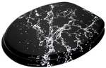 Sanilo WC-Sitz, BxL: 37,7 x 47 cm, Splash - schwarz