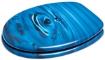 Sanilo WC-Sitz, Breite: 37,7 cm, Holz, Tropfen - blau