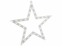 Konstsmide Dekoleuchte, sternförmig, Höhe: 47 cm, netz, weiß - weiss