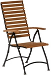 MERXX Klappstuhl &raquo;Schlossgarten&laquo;, BxTxH: 55 x 107 x 109 cm, Stahl/