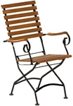 MERXX Klappstuhl &raquo;Schlossgarten&laquo;, BxTxH: 58 x 66 x 95 cm, Stahl/ Eukalyptusholz