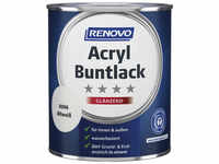 RENOVO Acryl-Buntlack, altweiß RAL 0096, glänzend, 0,75l - weiss