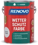 RENOVO Wetterschutzfarbe, wb 2,5L lichtgrau RAL 7035