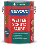 RENOVO Wetterschutzfarbe, wb 2,5L anthrazitgrau RAL 7016