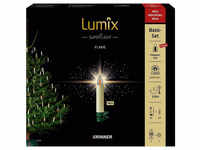 KRINNER Christbaumkerzen Lumix Superlight Flame mini, Elfenbein, 12er - weiss