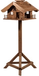 DOBAR Vogelfutterhaus, Holz, braun, f&uuml;r Wildv&ouml;gel