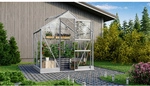 VITAVIA Gew&auml;chshaus &raquo;Eris 2500 &laquo;, BxHxT: 195 x 219,9 x 136,6 cm - silberfarben