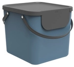 Rotho M&uuml;llsystem &raquo;Albula&laquo;, Klappdeckel, 40 l, Kunststoff - blau