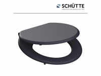 SCHÜTTE WC-Sitz »Spirit Anthrazit«, MDF, oval, mit Softclose-Funktion - grau
