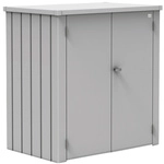 BIOHORT Terrassenschrank &raquo;Romeo&laquo;, BxHxT: 132 x 140 x 57 cm, silber-metallic,
