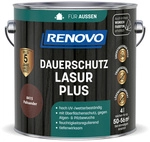 RENOVO Dauerschutzlasur &raquo;PLUS&laquo;, lmh 4,0L palisander 8415 - braun