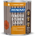 RENOVO Fenster- und T&uuml;renlasur, lmb 750ml mahagoni 8414 - braun